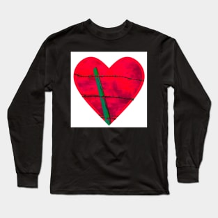 "Guarded" heart image products Long Sleeve T-Shirt